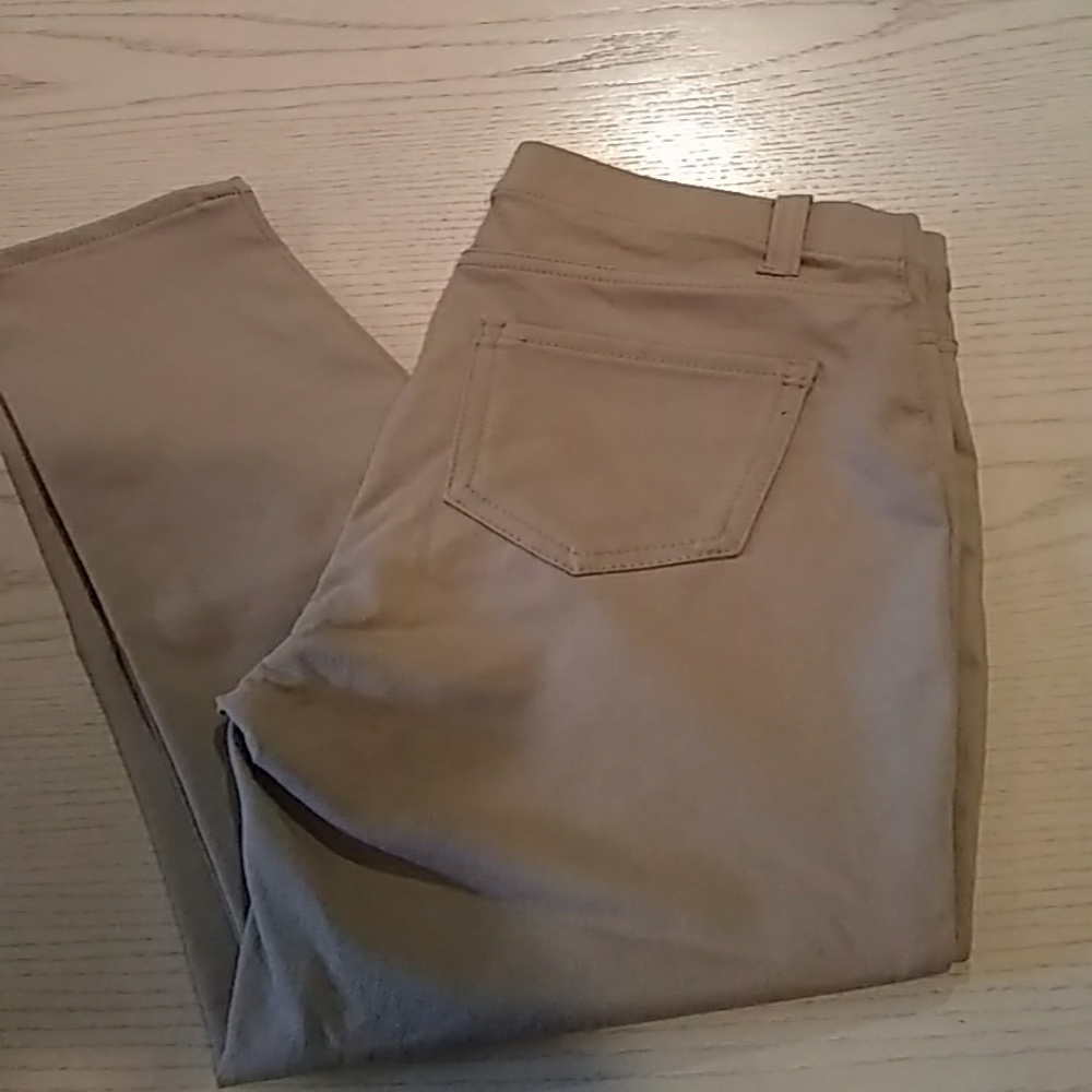 Cropped ankle tan jeggings